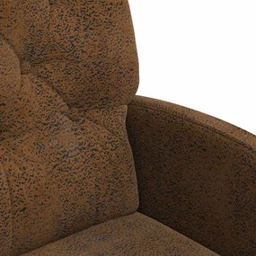 Kerekes Étkező Székek 2 pcs Barna 58 x 67 x 97 cm Műbőr velúr