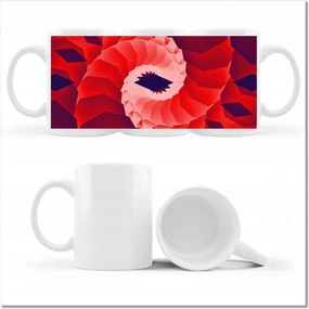 Fényképes bögre Piros csavaros