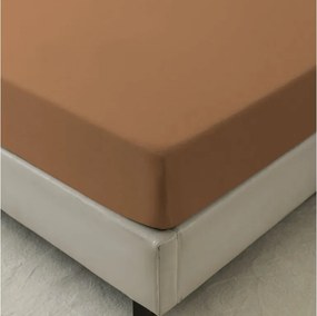 Mikroszálas lepedő MICROVELLE barna 90x200 cm