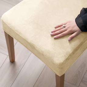 Bézs gumis szék huzat szett 4 db-os 48 cm Sento – Restilo
