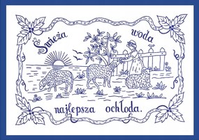 Poszter Keret Nélkül Fürdőszoba Wc Friss Víz Hűsítő P2541_40x50