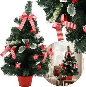 Kis Műkarácsonyfa , Díszített, 60cm