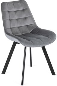 Szürke Bársony Étkezőszék RICK