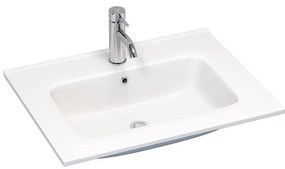 BATH DELUXE 06-060-27-11-00 - Beépíthető mosdókagyló LILLESNAD 61x46 cm kerámia/fehér