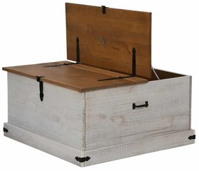 fehér tömör fenyőfa HALDEN tárolószekrény 91x91x47 cm
