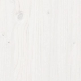 fehér tömör fenyő galériaágy-keret matrac nélkül 80 x 200 cm
