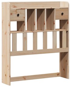tömör fenyőfa könyvespolcos ágy matrac nélkül 90 x 200 cm