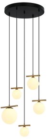 ITALUX PND-463325A-BRO-W MERSETA Többágú Függesztett Lámpa Antik Bronz, Opál E14, G9 IP20