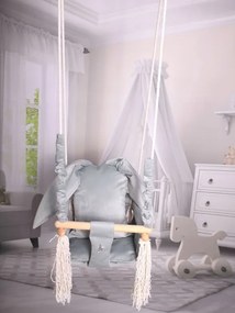 Gyerek fa hinta Grey Bunny