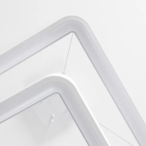 Brilagi - dimmelhető LED kábellel függesztett csillár FALCON SLIM LED/78W/230V 50x50 cm fehér + távirányító