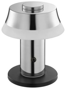 Brilliant - LED fényerőszabályozható tölthető érintős asztali lámpa KINICH LED/2,5W/5V 2700K fényes króm