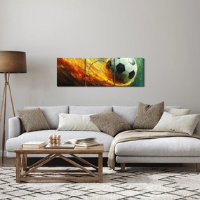 Kép - Focilabda repülés közben (órával) (90x30 cm)