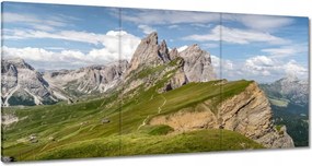 Vászonkép 60x30 Egy nap a hegyekben Hegyek Kilátás