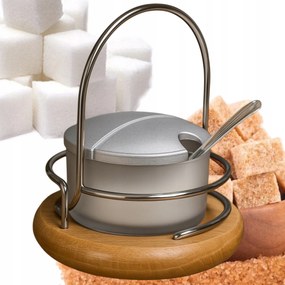 Cukortartó President Konyhai Cukortartó Műanyag Kanállal, Masszív