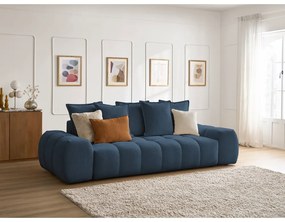 Sötétkék zsenília kanapé 278 cm Everest – Bobochic Paris