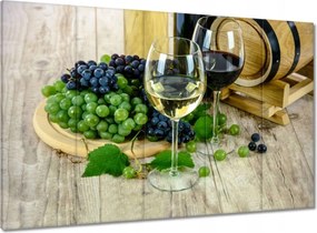 Vászonkép 100x70 Fehér szőlőbor