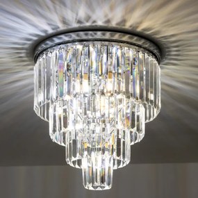 Brilagi - LED kristály mennyezeti lámpa MOZART 5xE14/40W/230V, fényes króm