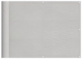 világosszürke 100% oxford poliészter erkélyparaván 75 x 1000 cm