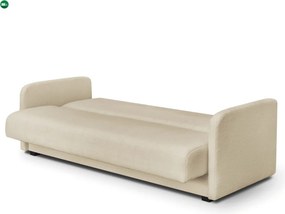 Sofa Rozkładana PORTO Jasnobeżowa Boucle