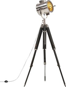 vidaXL háromlábú tömör mangófa állólámpa 165 cm