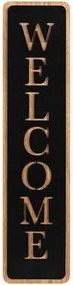 Welcome fali dekoráció 57 cm fekete
