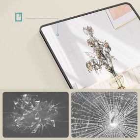 NOIR téglalap alakú tükör, 160x50 cm, fekete SongmicsHome