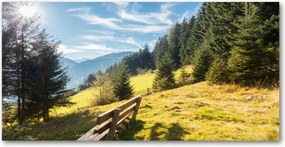 Fotótapéta üvegfalra Ősz a hegyekben 140x70