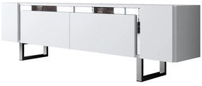 TV szekrény Yildiz - White, Silver