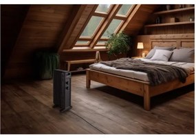 Sencor - 7 bordás olajradiátor 600/900/1500W/230V fekete