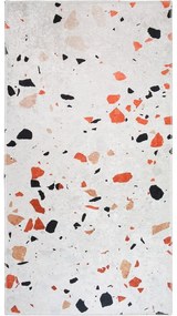 Narancssárga-elefántcsont színű mosható szőnyeg 60x100 cm Italian Stone – Vitaus