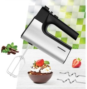 Heinner HM-500BKSS - kézi mixer 500W/230V matt króm/fekete