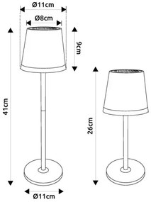 Globo 36637GM - LED Szolár lámpa LED/0,6W/3V 3000K IP44 arany