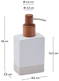 Krémszínű kerámia szappanadagoló 650 ml Careli – Kave Home