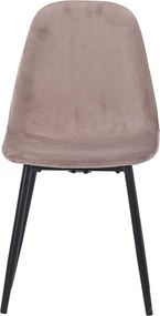 Modern Bársony Étkezőszék Barna Színben. DC-4469