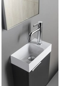 Sapho - Függesztett mosdó PICCOLINO 30x17 cm jobb oldali/öntött márvány/fehér