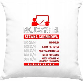 Iskolai tanári párna humor fehér