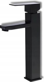 Delvant Square Fürdőszobai Mosdó Csaptelep Álló Csaptelep Magas Fekete