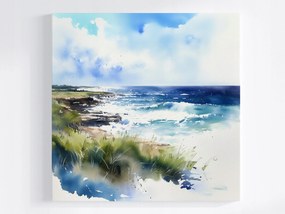 Poszter Tájkép Kilátás Tenger Tengerpart Hullámok Tengerpart 40x40