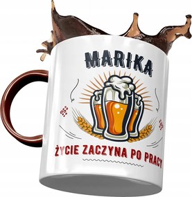 Bordó Bögre Marika Feleség Barátnő Ajándék Nyomtatott Fotóval