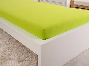 Jersey lepedő kiságyba EXCLUSIVE 60x120 cm lime