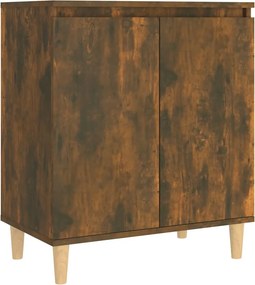 vidaXL füstös tölgy színű szerelt fa tálalószekrény 60 x 35 x 70 cm