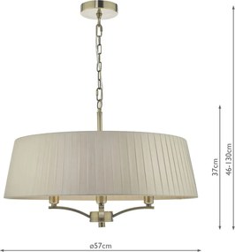 Dar Lighting CRISTIN CRI0429 Csillár 4x40W/E14 IP20