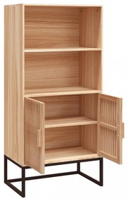 szerelt fa magasszekrény 60x35x125 cm
