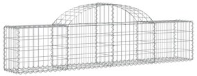 18 db íves horganyzott vas gabion kosár 200x30x40/60 cm