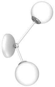 Fali lámpa JOY 2xE14/40W/230V fehér/fényezett króm