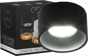 Halogén Lámpatest Süllyesztett Led Cső Mini GU10 Black Edo