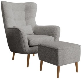 Fotel lábtartóval Veneza VZ2  (szürke + bükk). 1099391