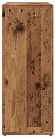 antik fa színű szerelt fa tálalószekrény 91 x 29,5 x 75 cm