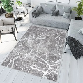 Stílusos belső szőnyeg márványmintával Szélesség: 140 cm | Hossz: 200 cm