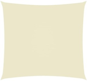 krémszínű téglalap alakú oxford-szövet napvitorla 2,5 x 3 m